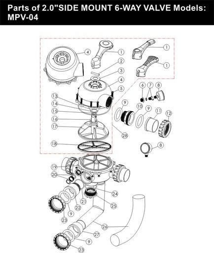 Ecrou Union 2" Vanne 6 Voies Smg (23)